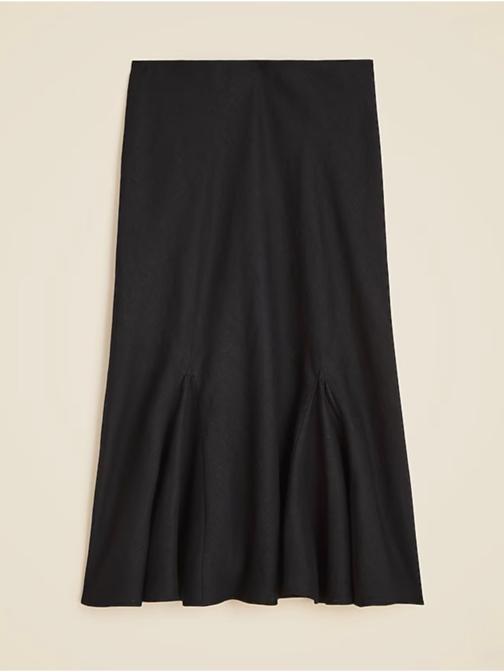 J. Crew Black Gwyneth Flounce Skirt Black